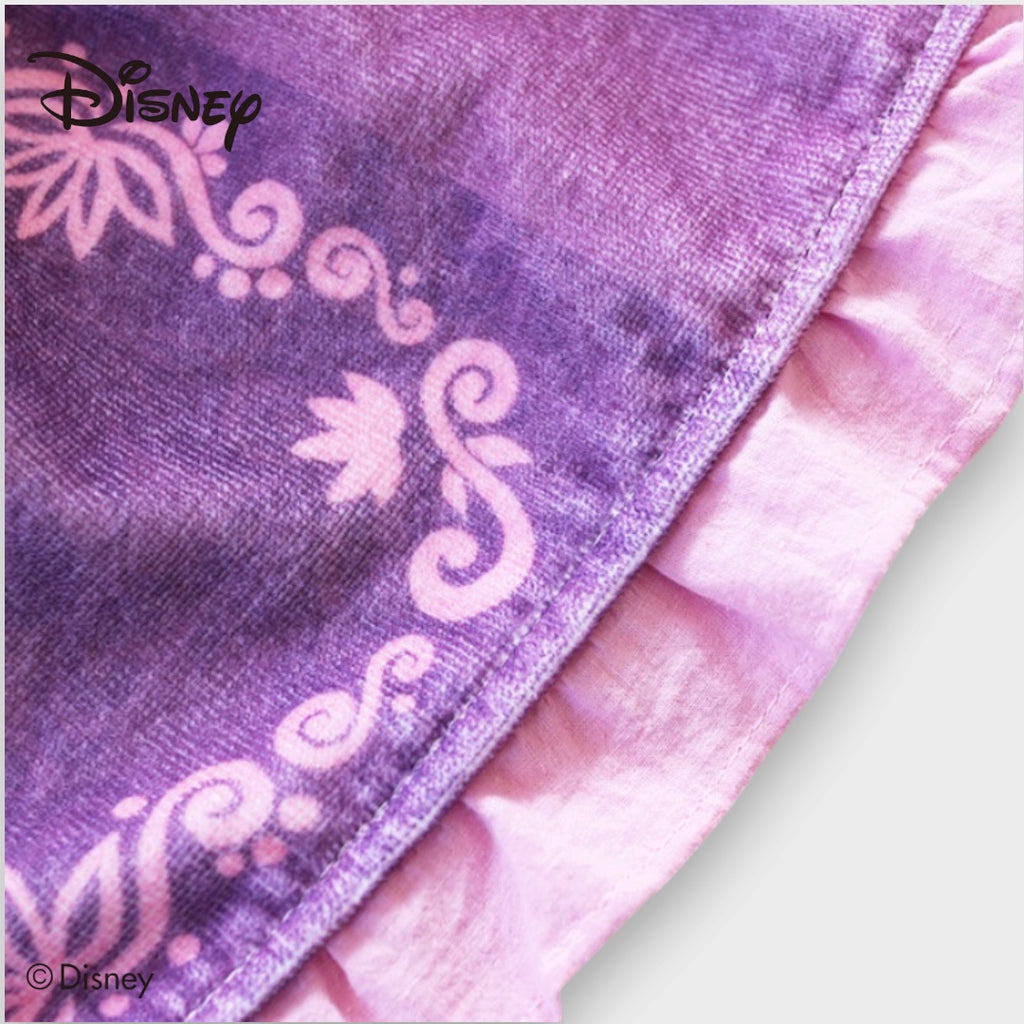 KIDS DISNEY - TANGLED RAPUNZEL DRESS TOWEL PURPLE/PINK