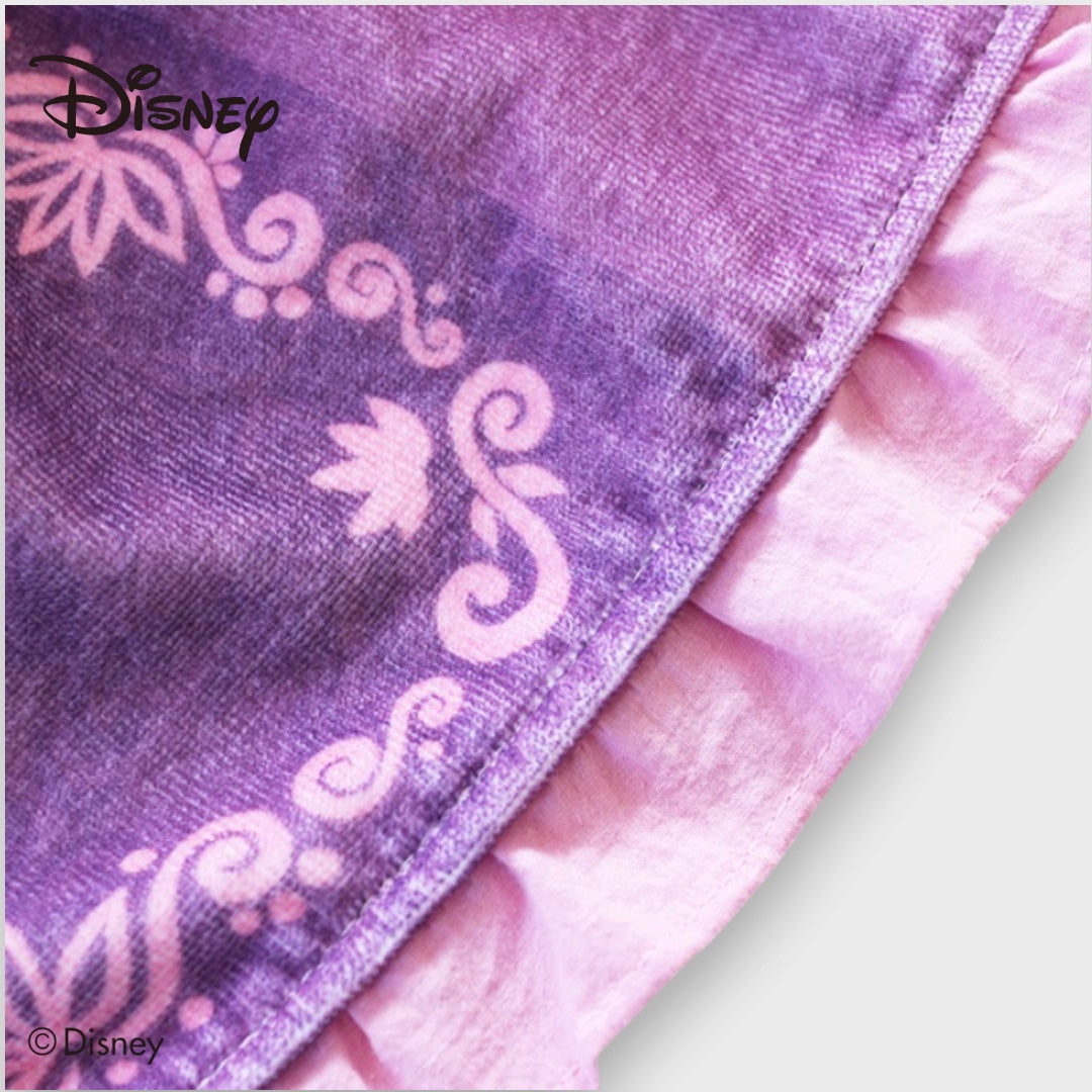 KIDS DISNEY - TANGLED RAPUNZEL DRESS TOWEL PURPLE/PINK