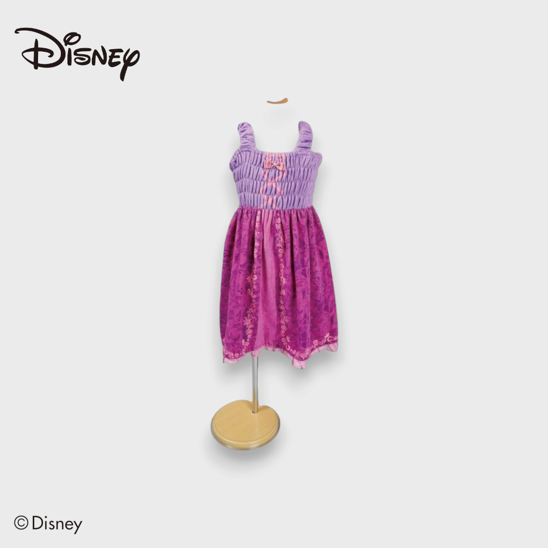 KIDS DISNEY - TANGLED RAPUNZEL DRESS TOWEL PURPLE/PINK