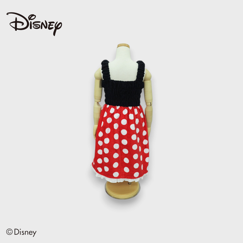 KIDS DISNEY - MICKEY & FRIENDS MINNIE MOUSE DRESS TOWEL RED/BLACK