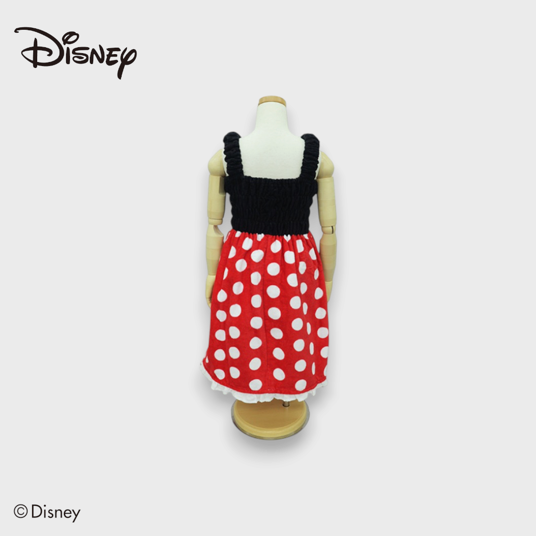 KIDS DISNEY - MICKEY & FRIENDS MINNIE MOUSE DRESS TOWEL RED/BLACK