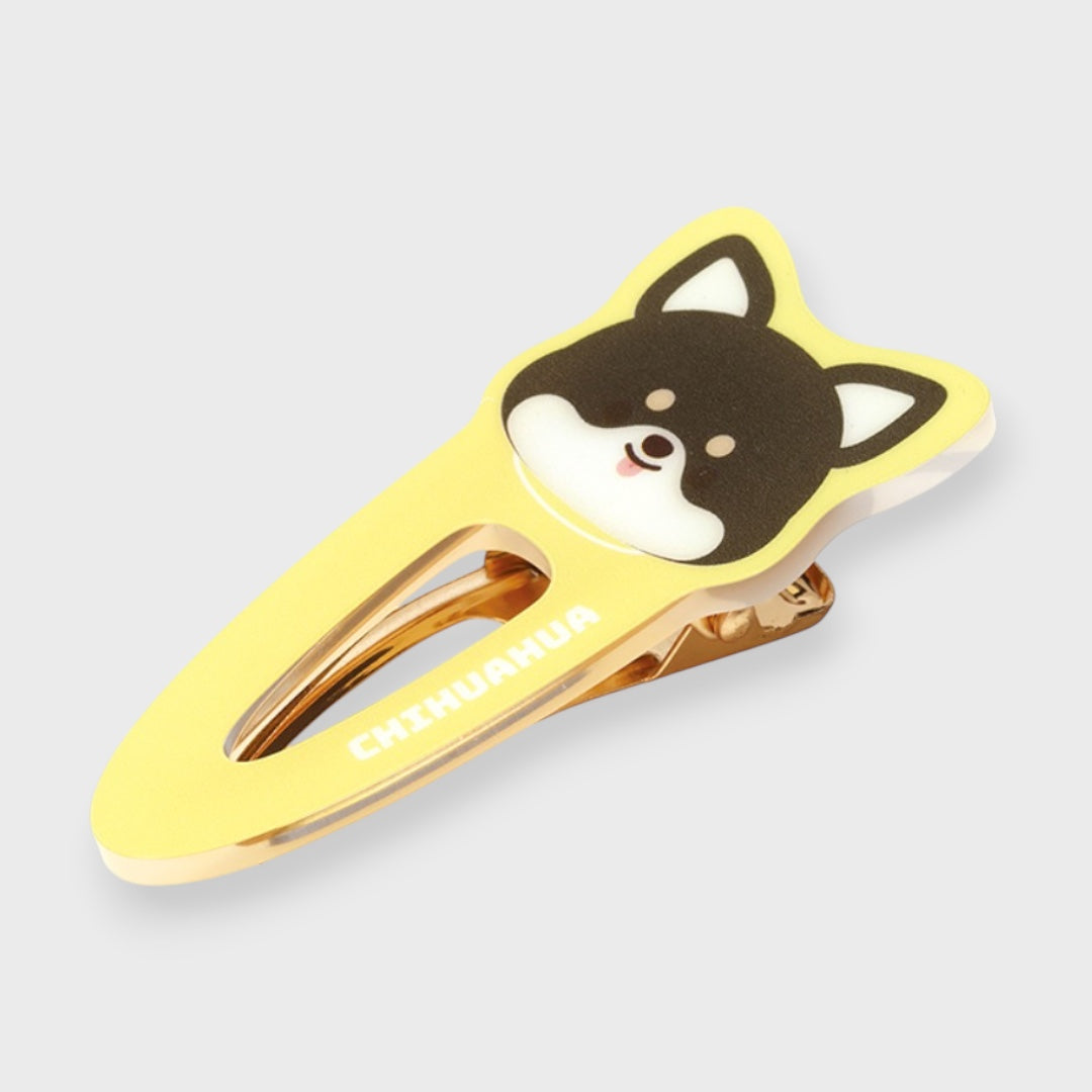 CHIHUAHUA FACE HAIR CLIP