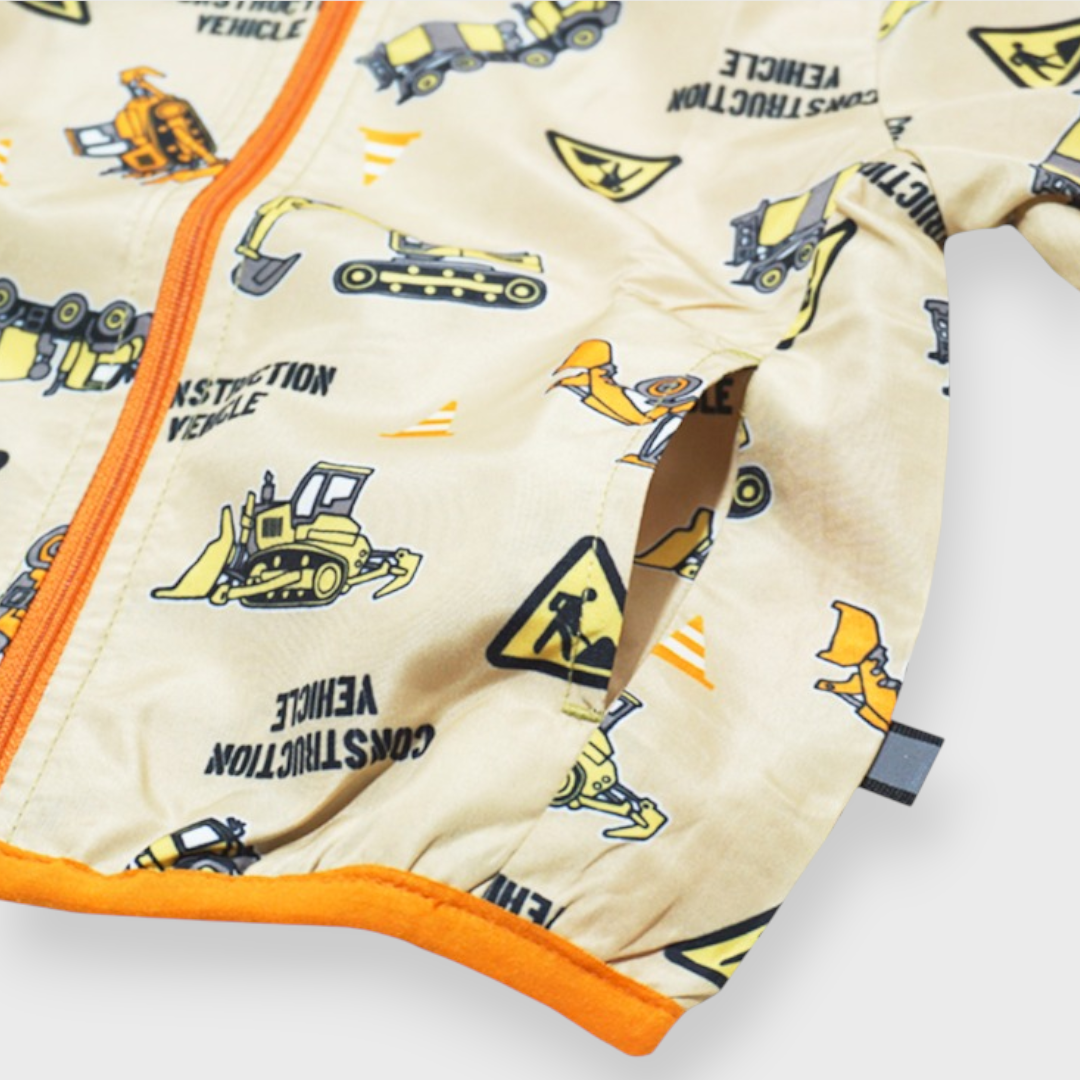 KIDS CONSTRUCTION VEHICLE BABY JACKET(110 - 130CM)