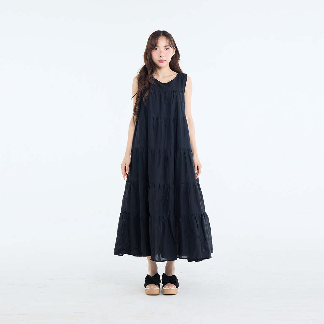 เดรสยาว Oversize "รุ่นพริ้วละไม" ทรงสวยแบบมินิมอล ใส่สบายเรียบหรูดูแพง