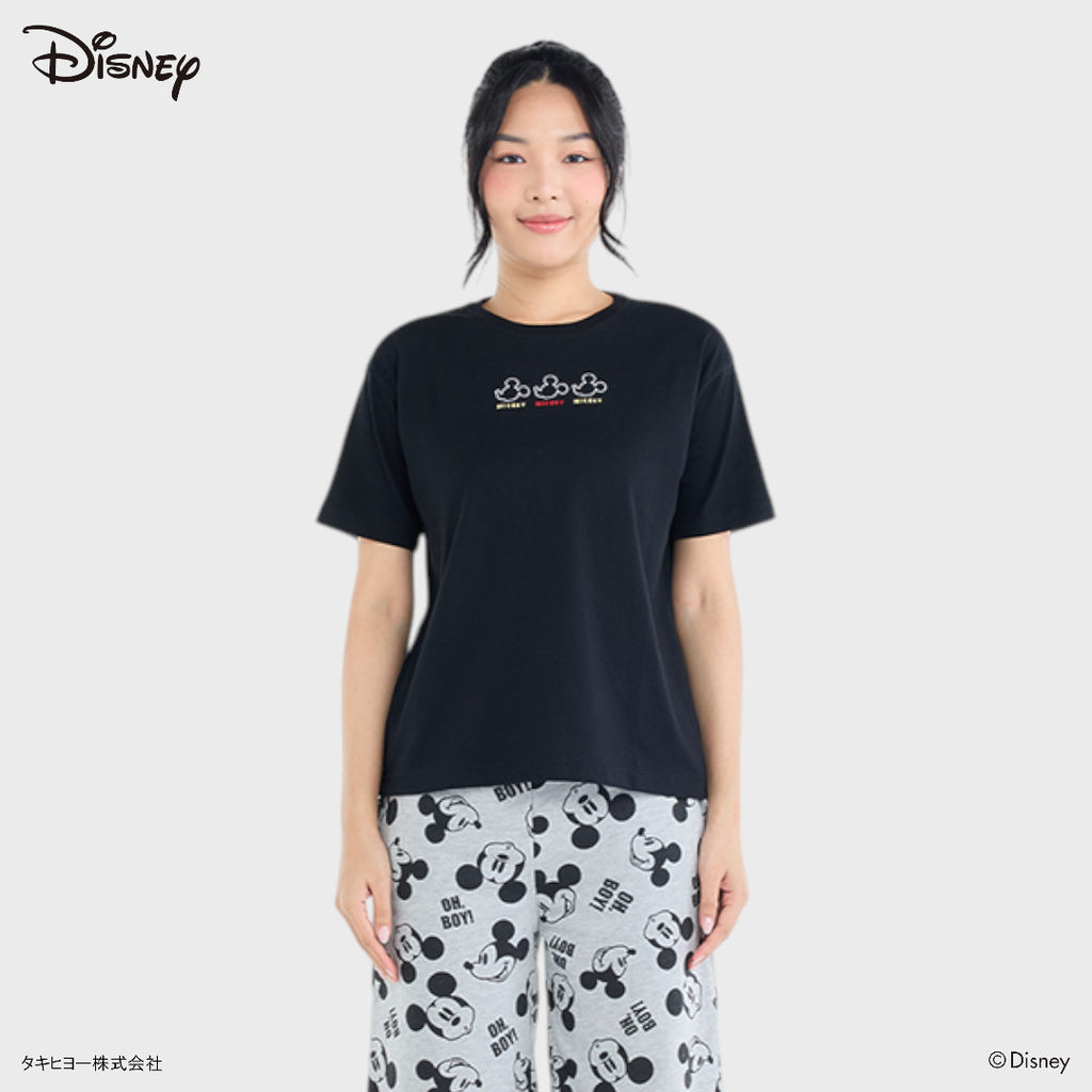 เสื้อยืด Mickey Mouse ลายมิกกี้ ตัวเล็กความน่ารักคูณสาม (Size S-LL)