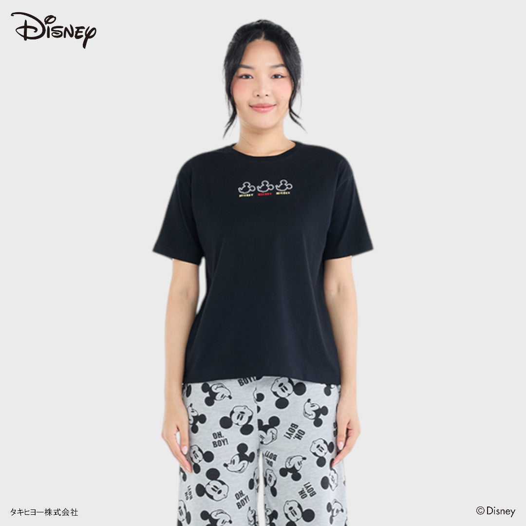 เสื้อยืด Mickey Mouse ลายมิกกี้ ตัวเล็กความน่ารักคูณสาม (Size S-LL)