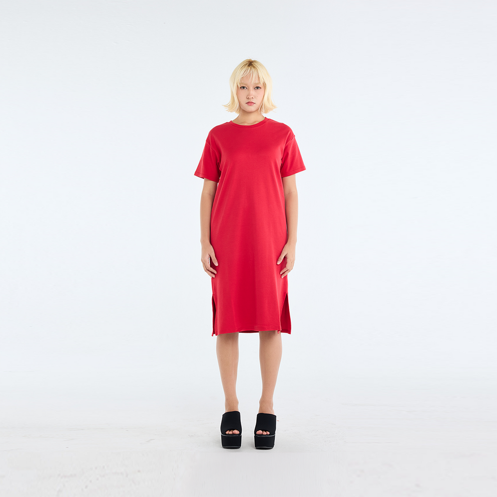 The 5-Minute Outfit" Oversize Dress Side Slit Detail for Maximum