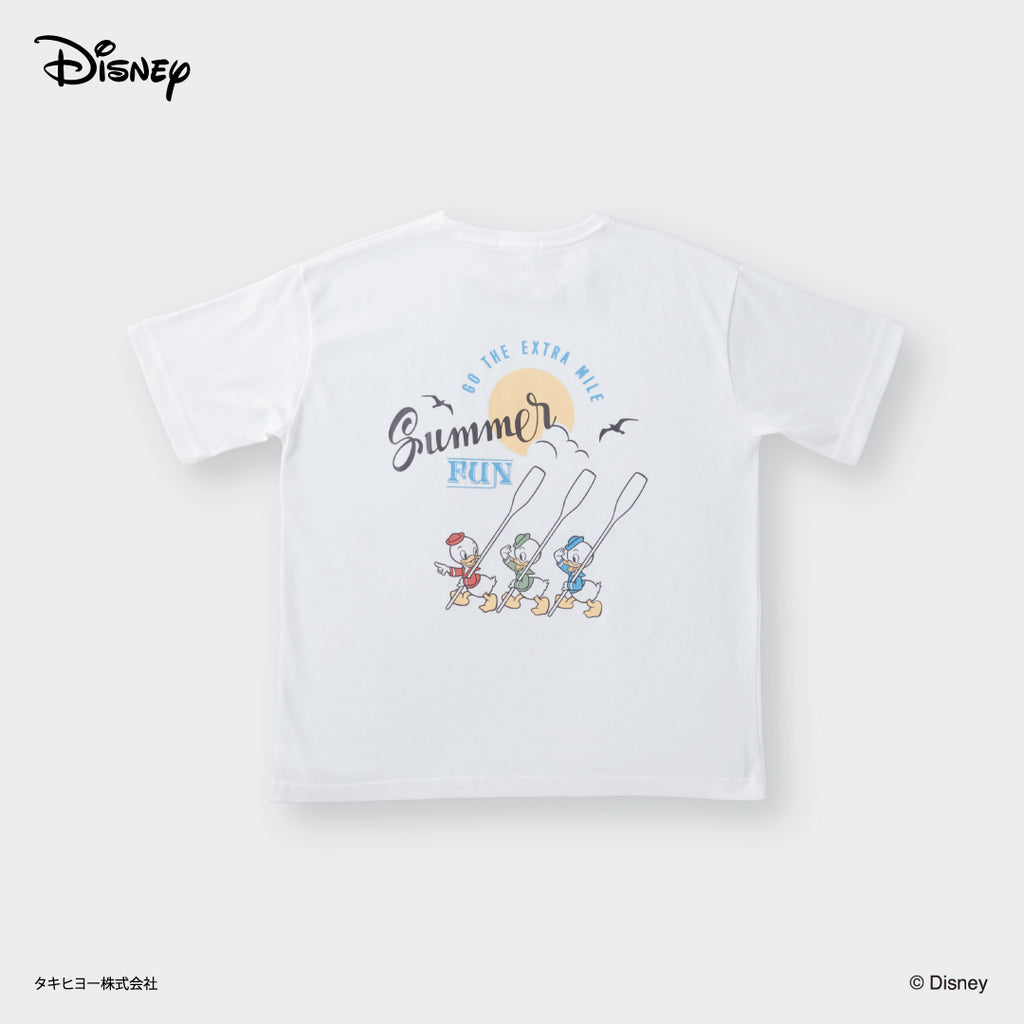เสื้อยืด Summer Fun ลาย Huey Dewey Louie วิ่งรับลมและแสงแดด