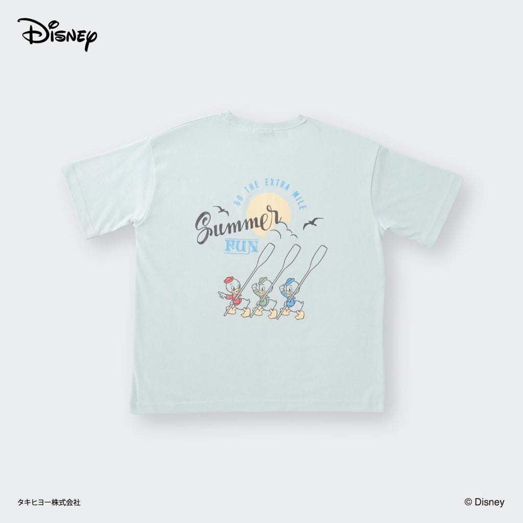 เสื้อยืด Summer Fun ลาย Huey Dewey Louie วิ่งรับลมและแสงแดด