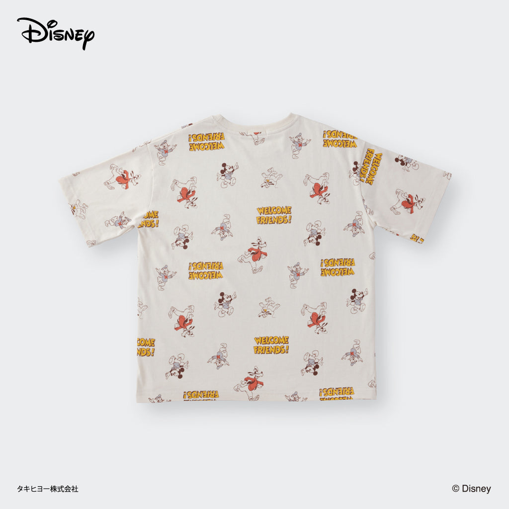 เสื้อมิกกี้เมาส์ลาย Welcome Friends! สดใสใส่ได้ทุกวัน