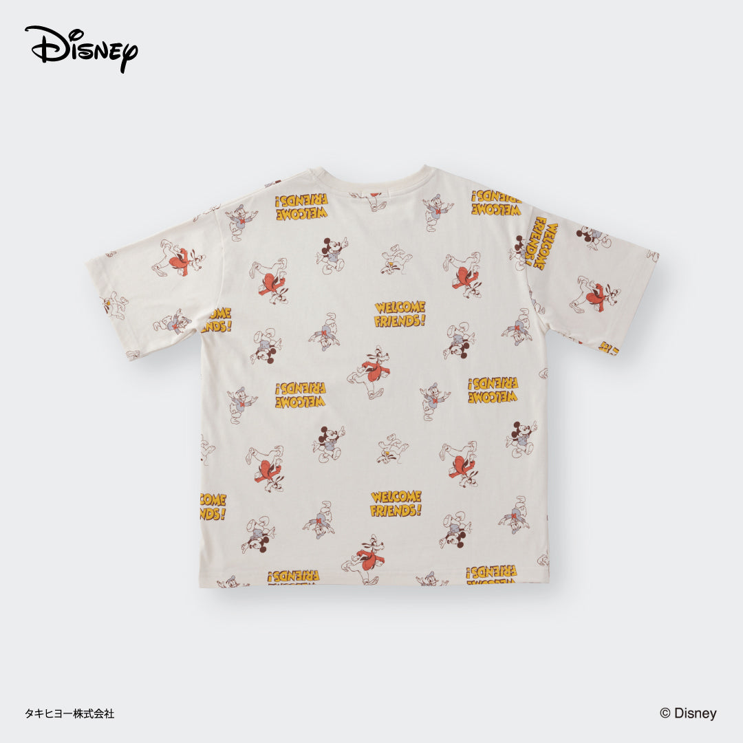 เสื้อมิกกี้เมาส์ลาย Welcome Friends! สดใสใส่ได้ทุกวัน