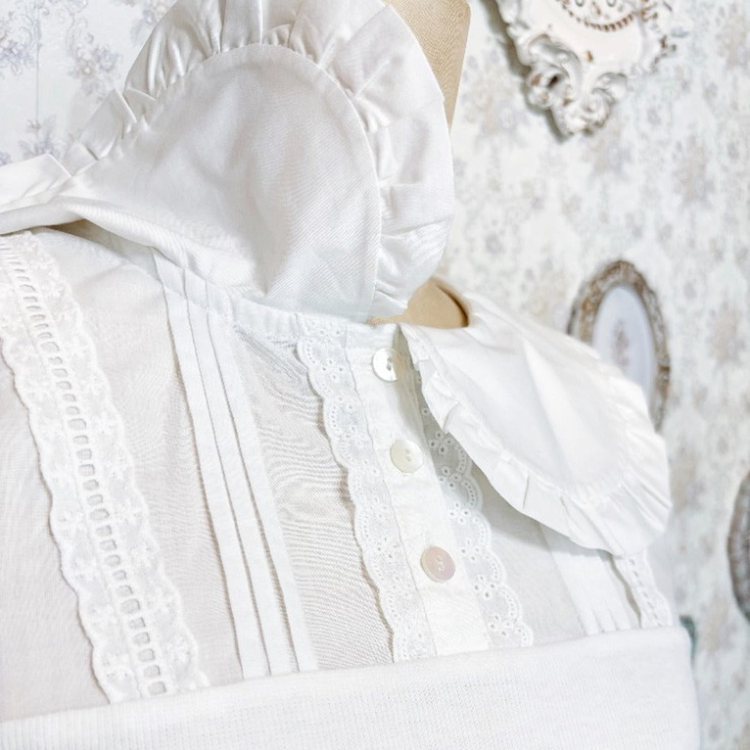 MARIA OTONASHI COLLAB FRILL STAND-COLLAR INNER TOP MAJORETTY