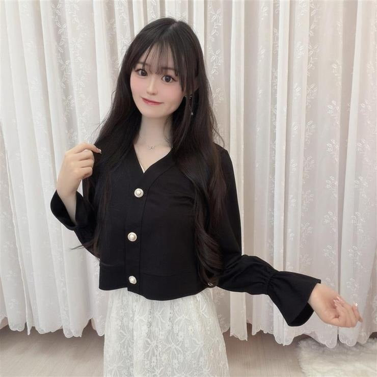 HA-CHAN COLLAB COOLING FRILL CARDIGAN OUTERWEAR MAJORETTY