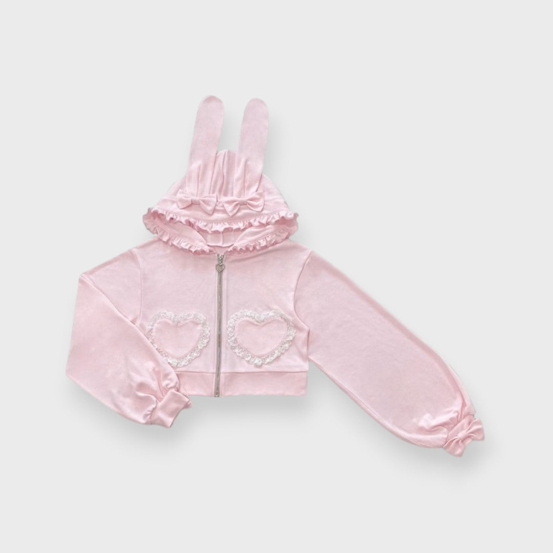 MajorettyxMayuron san BUNNY-EAR HEART POCKET UV PARKA