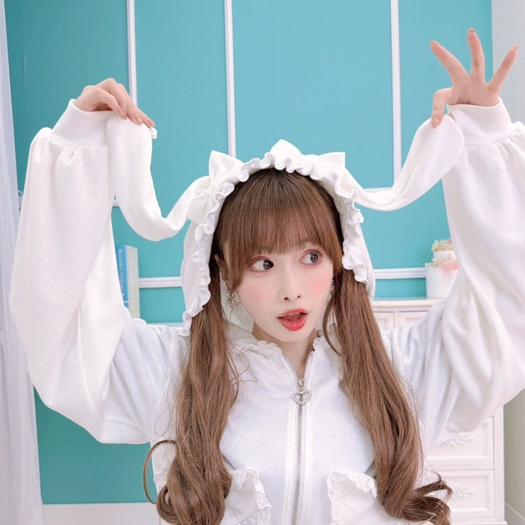 MajorettyxMayuron san BUNNY-EAR HEART POCKET UV PARKA