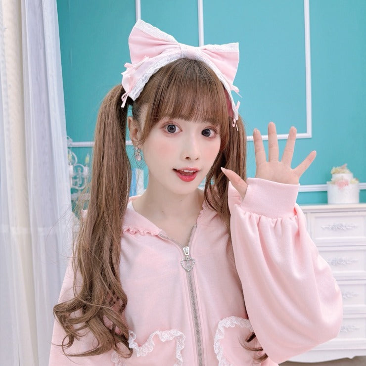 MajorettyxMayuron san BUNNY-EAR HEART POCKET UV PARKA