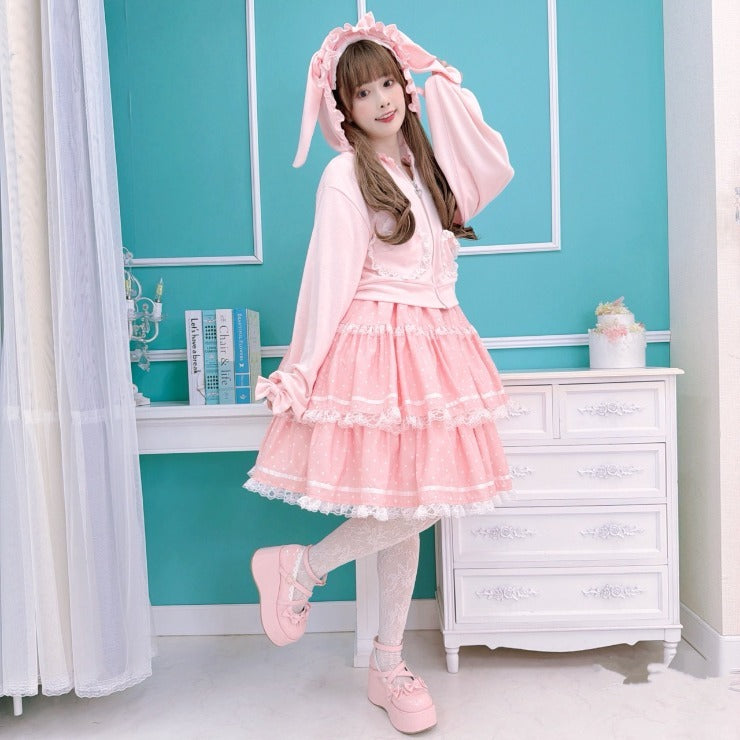 MajorettyxMayuron san BUNNY-EAR HEART POCKET UV PARKA