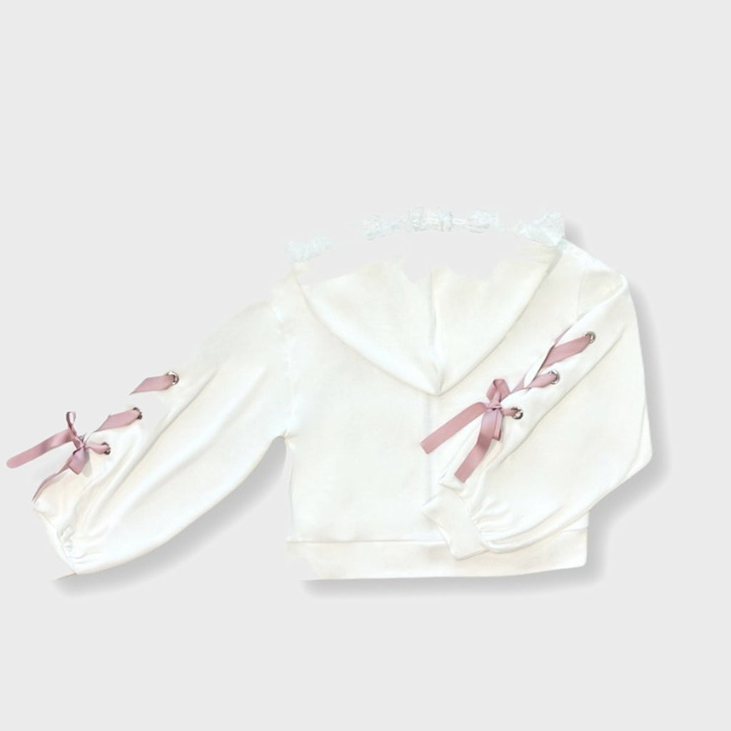 KOKONE AMAKI COLLAB LACE-UP UV-CUT HOODIE MAJORETTY