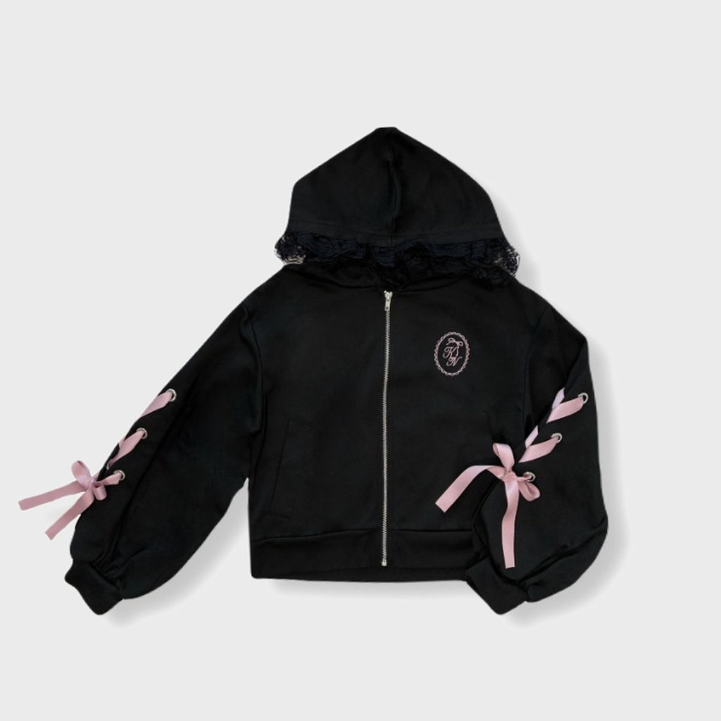 KOKONE AMAKI COLLAB LACE-UP UV-CUT HOODIE MAJORETTY