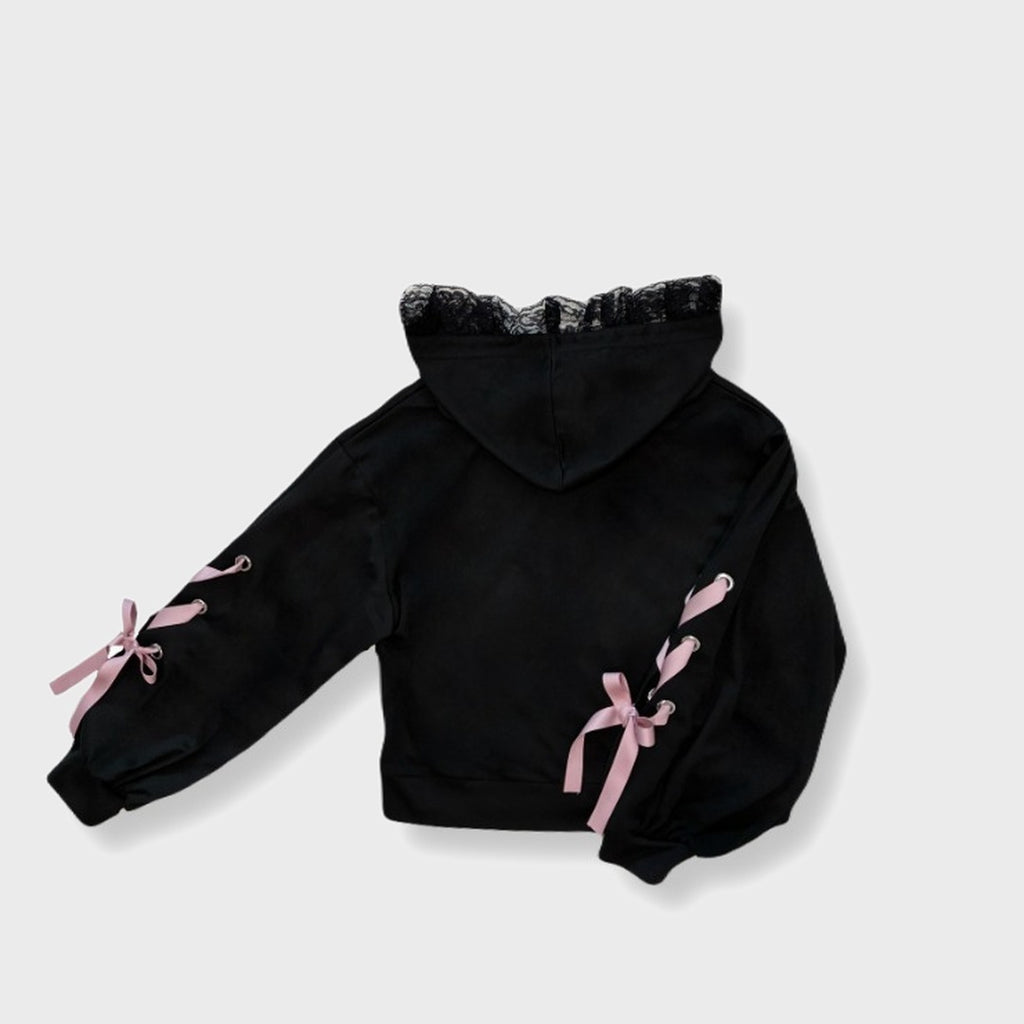 KOKONE AMAKI COLLAB LACE-UP UV-CUT HOODIE MAJORETTY