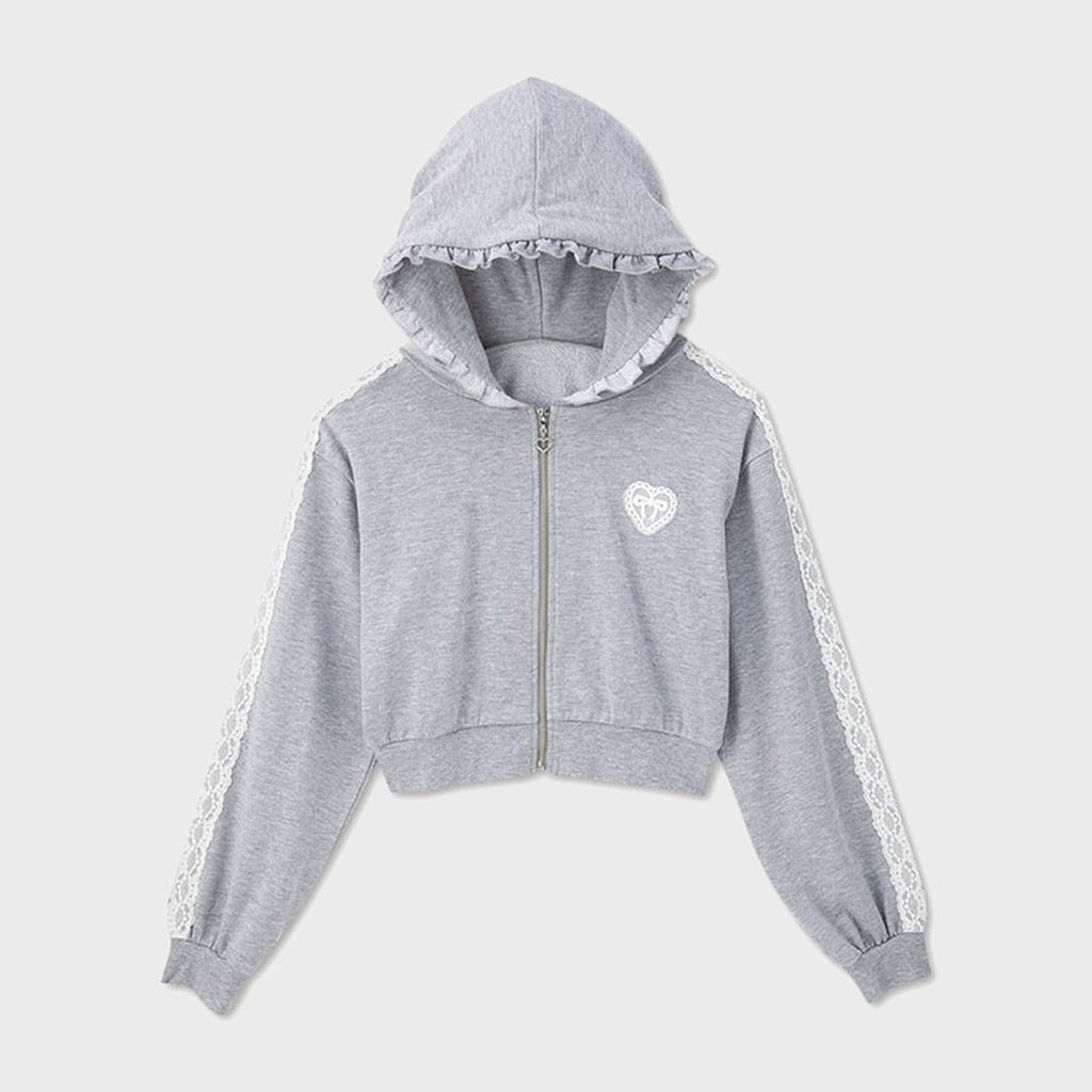 RINYACHI COLLAB LACE ZIP HOODIE MAJORETTY
