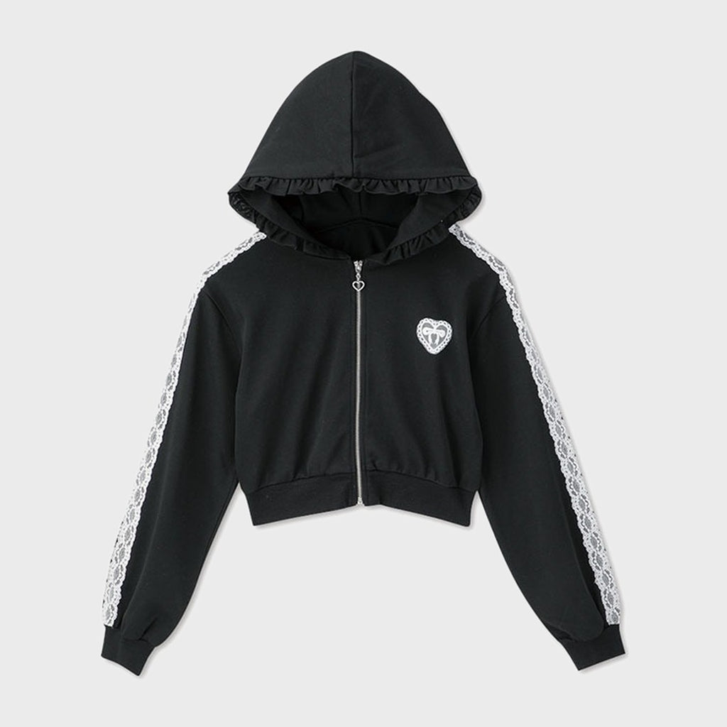 RINYACHI COLLAB LACE ZIP HOODIE MAJORETTY