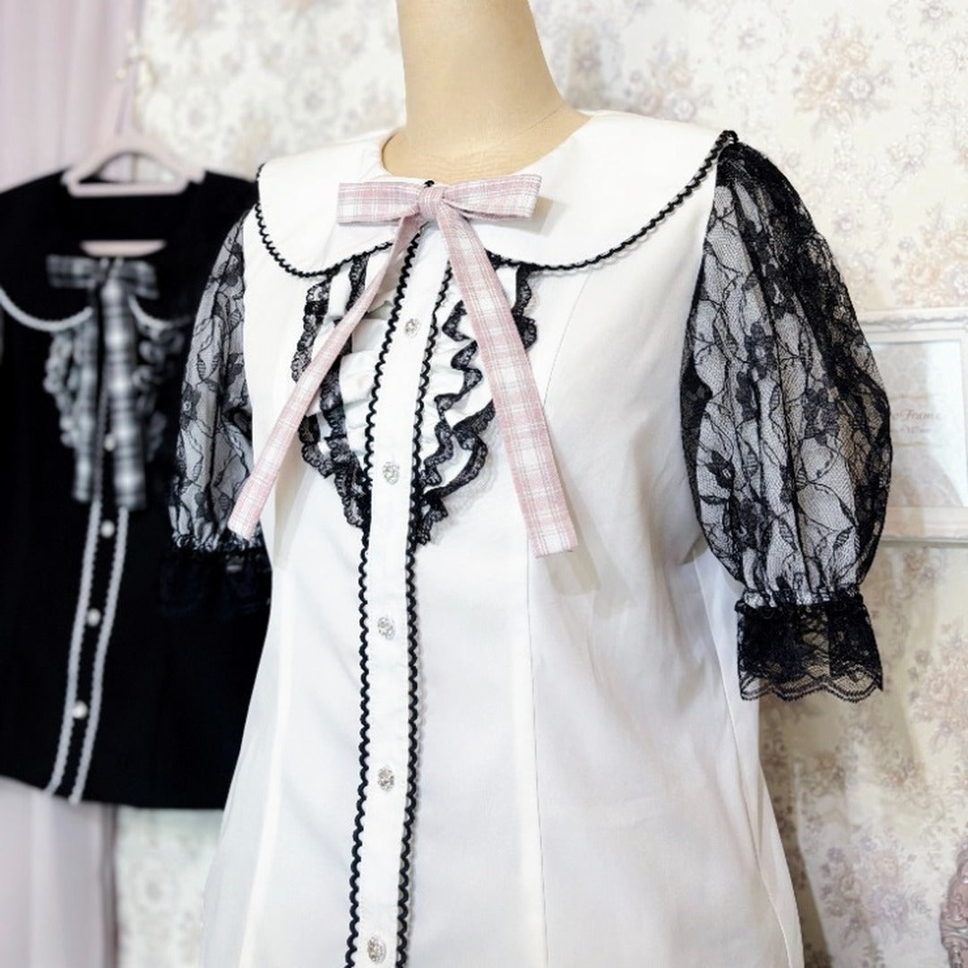 MARIA OTONASHI COLLAB JIRAI LOLITA BLOUSE MAJORETTY