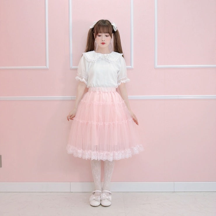 MajorettyxMayuron san SOFT VOLUME LACE PANNIER SKIRT