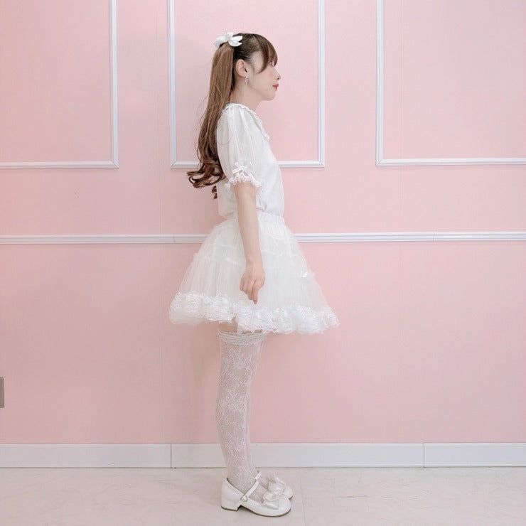 MajorettyxMayuron san SOFT VOLUME LACE PANNIER SKIRT