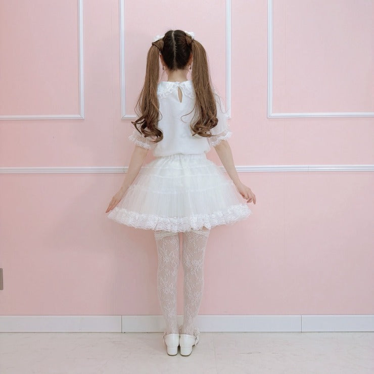 MajorettyxMayuron san SOFT VOLUME LACE PANNIER SKIRT