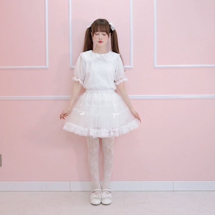 MajorettyxMayuron san SOFT VOLUME LACE PANNIER SKIRT