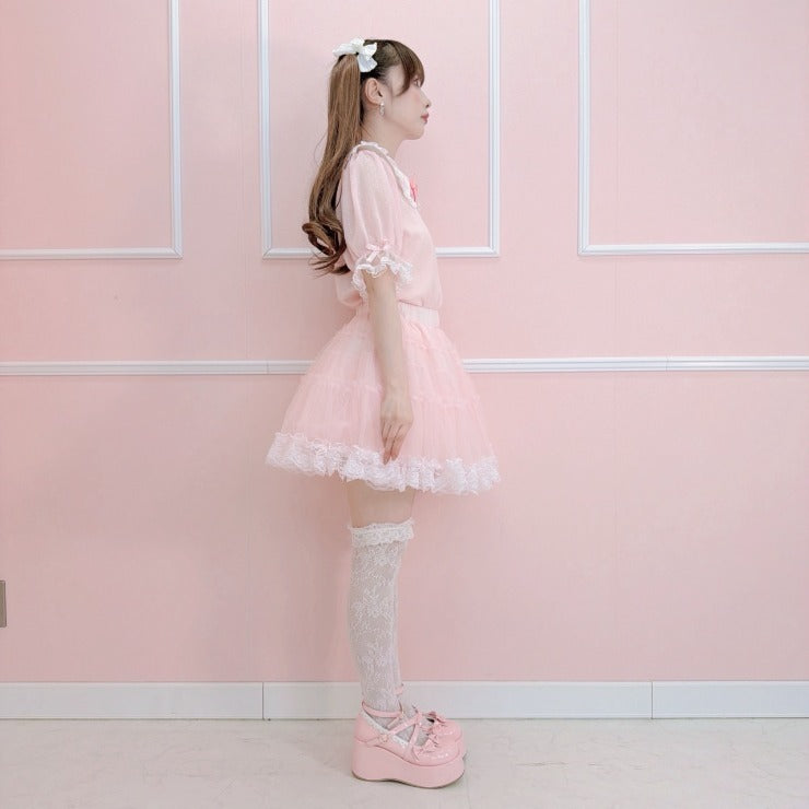 MajorettyxMayuron san SOFT VOLUME LACE PANNIER SKIRT