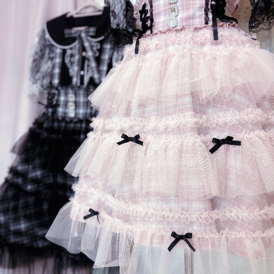 MARIA OTONASHI COLLAB TULLE JIRAI LOLITA SKIRT MAJORETTY