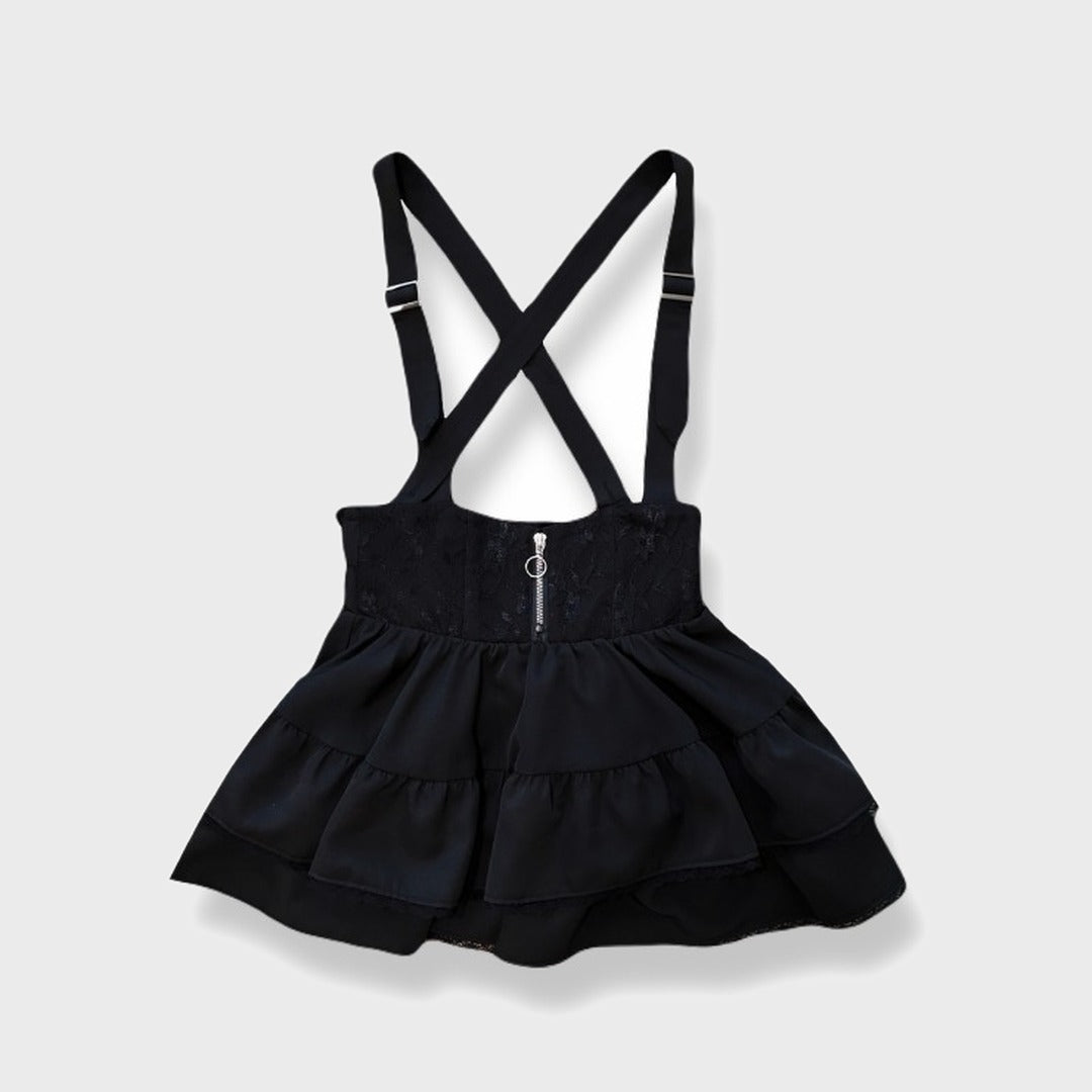 TIERED SUSPENDER SKIRT MAJORETTY