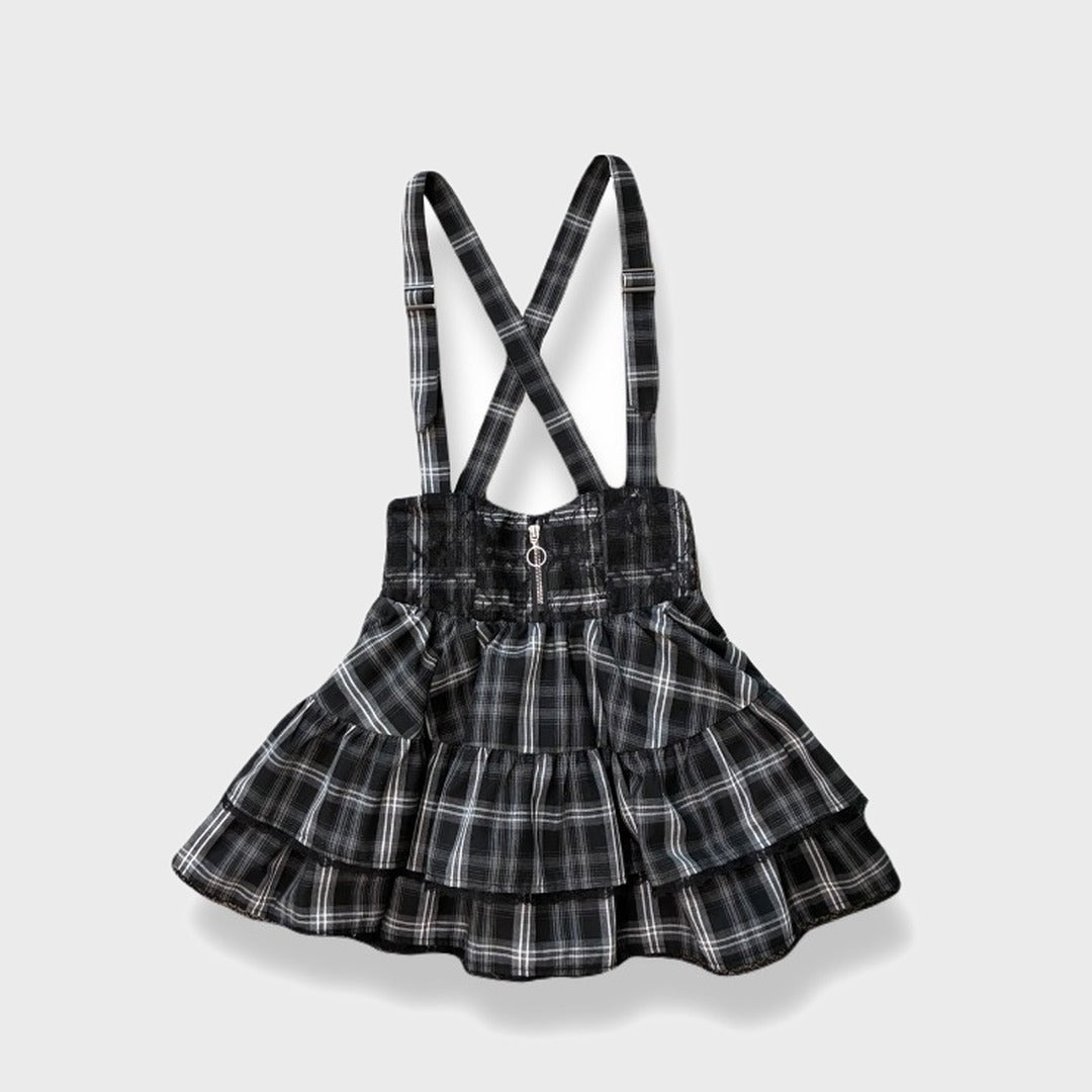 TIERED SUSPENDER SKIRT MAJORETTY
