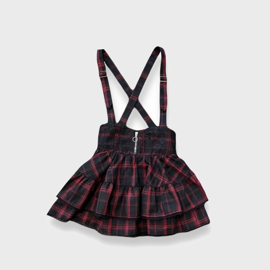 TIERED SUSPENDER SKIRT MAJORETTY