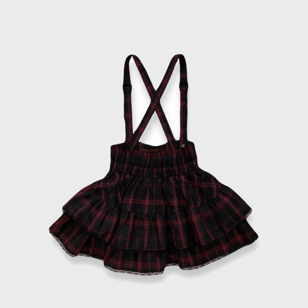 TIERED SUSPENDER SKIRT MAJORETTY