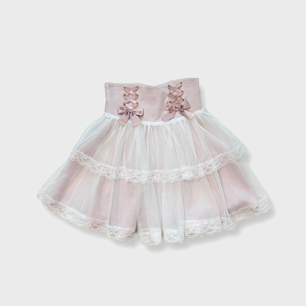 KOKONE AMAKI COLLAB TULLE TIERED SKIRT
