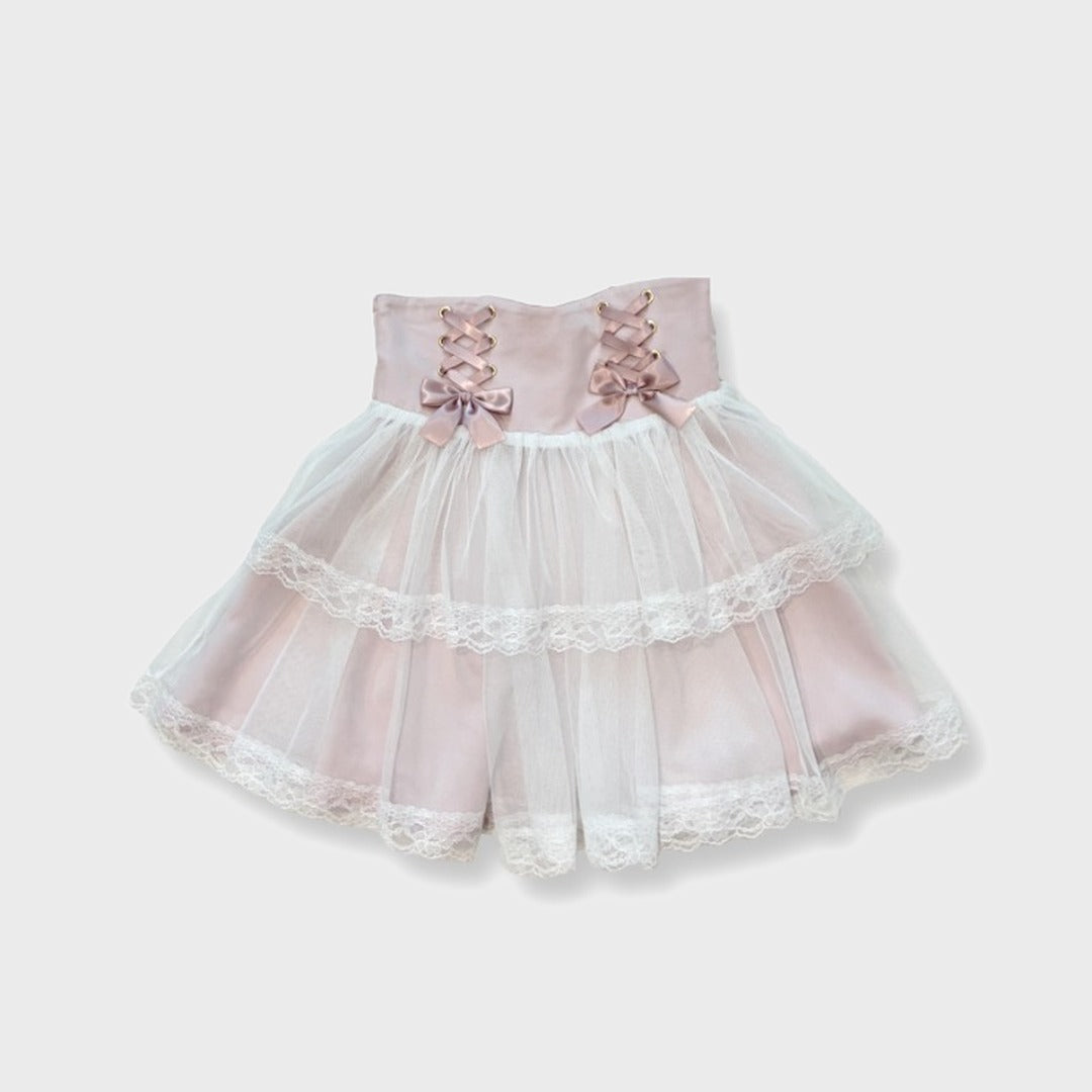 KOKONE AMAKI COLLAB TULLE TIERED SKIRT