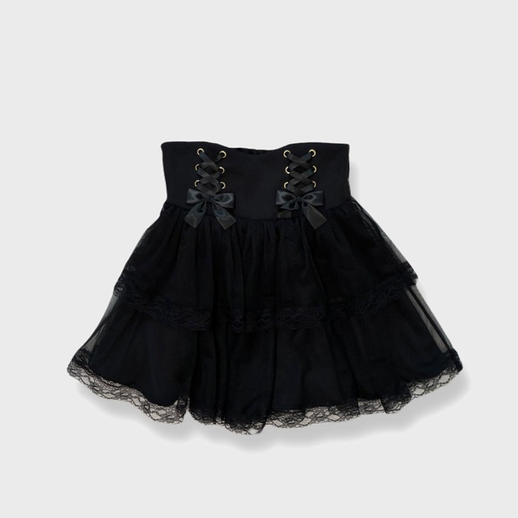 KOKONE AMAKI COLLAB TULLE TIERED SKIRT
