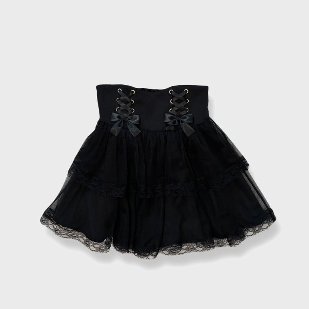 KOKONE AMAKI COLLAB TULLE TIERED SKIRT