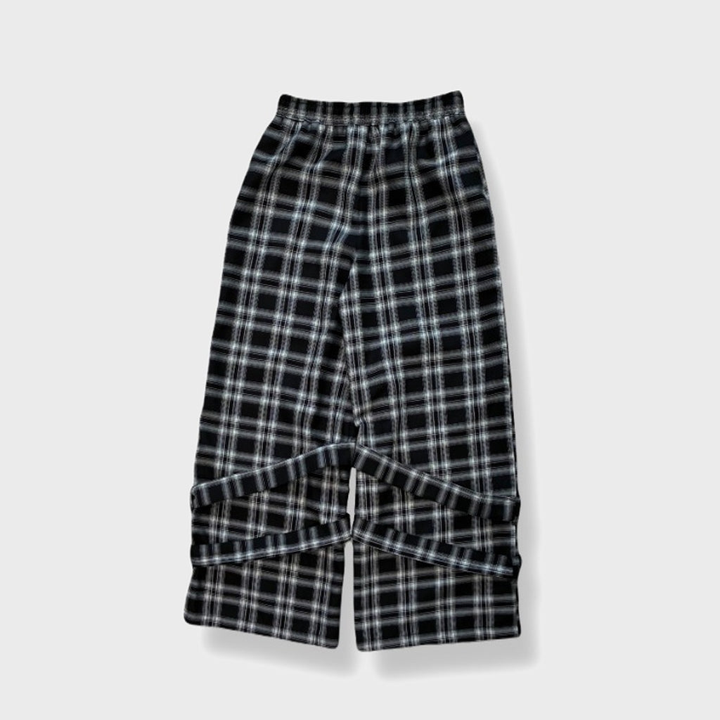BELT DETAIL WIDE-LEG PANTS MAJORETTY