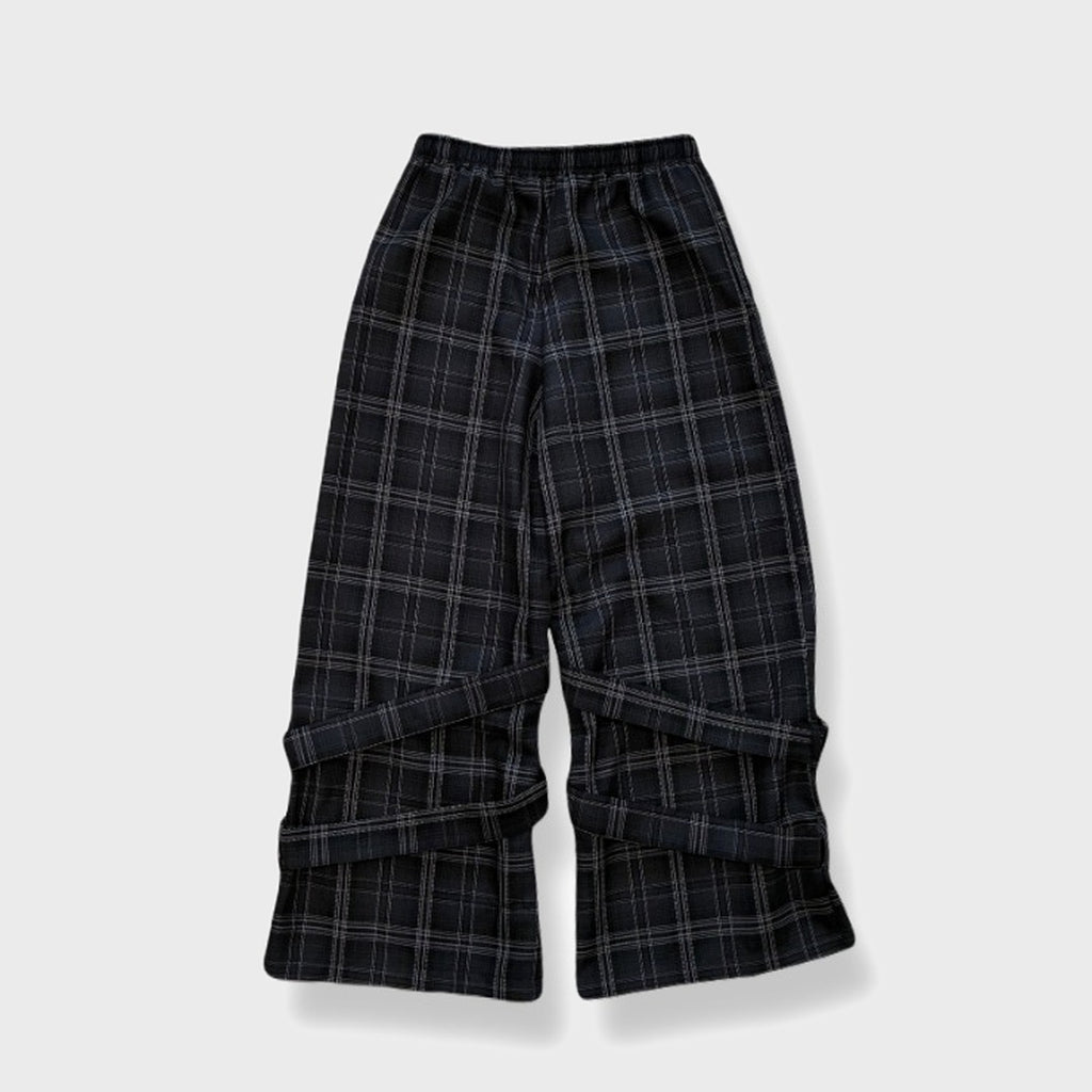 BELT DETAIL WIDE-LEG PANTS MAJORETTY