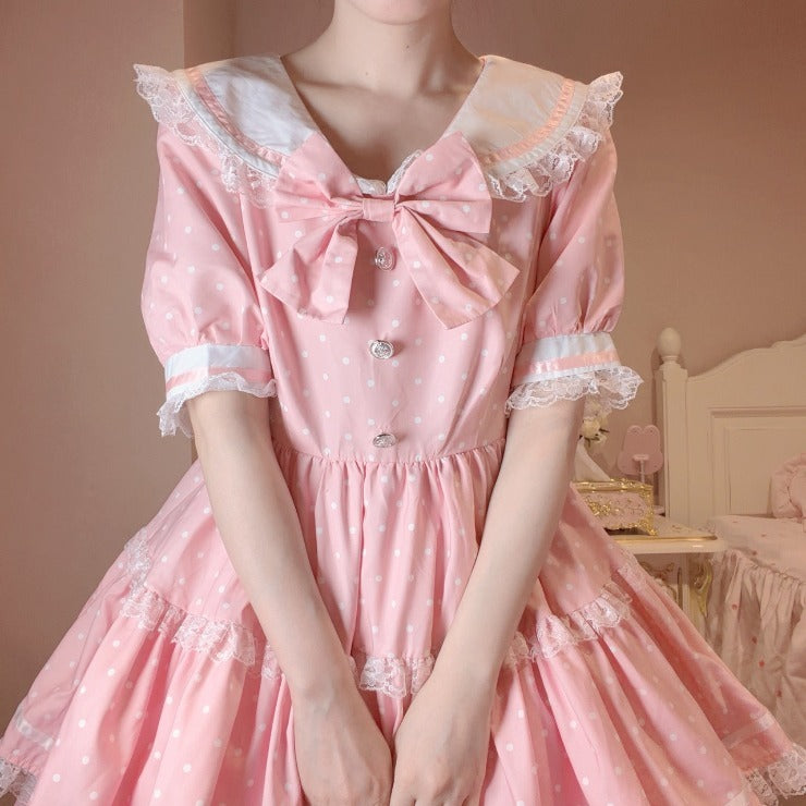 MajorettyxMayuron san SAILOR COLLAR TIERED MINI DRESS