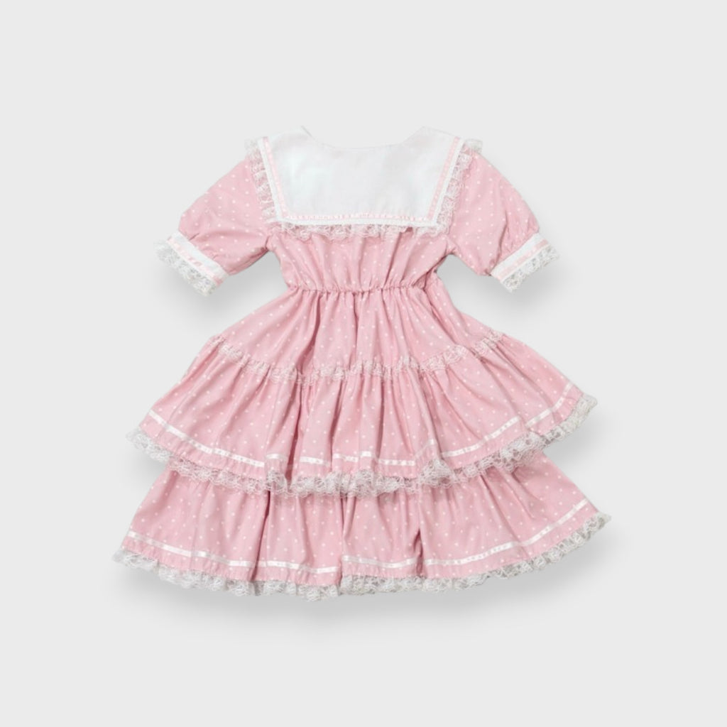 MajorettyxMayuron san SAILOR COLLAR TIERED MINI DRESS