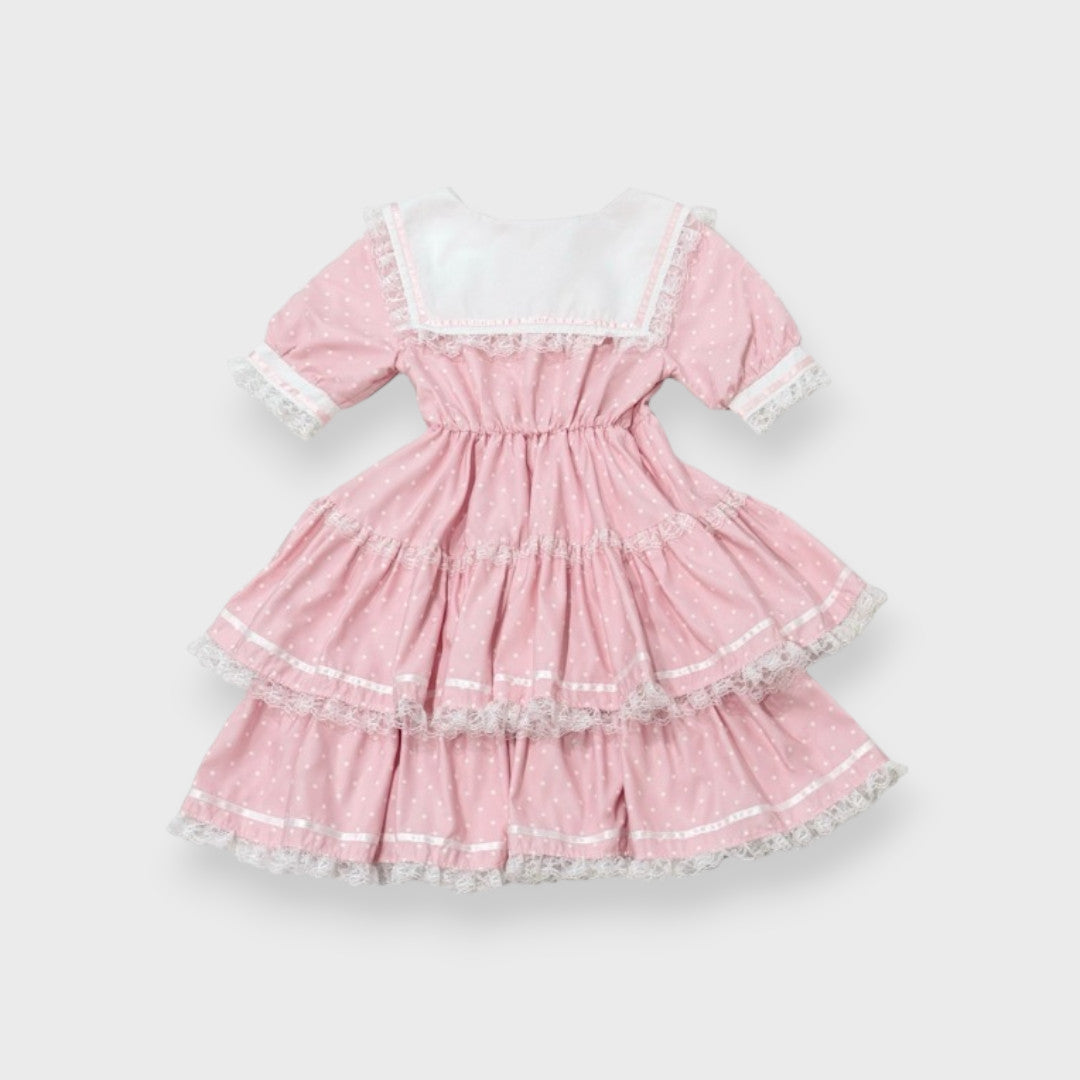 MajorettyxMayuron san SAILOR COLLAR TIERED MINI DRESS