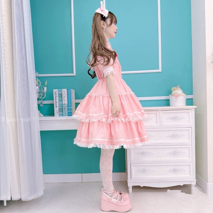 MajorettyxMayuron san SAILOR COLLAR TIERED MINI DRESS