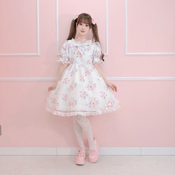 MajorettyxMayuron san FLORAL LACE TULLE SUMMER DRESS