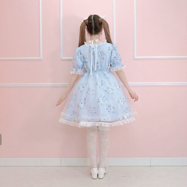 MajorettyxMayuron san FLORAL LACE TULLE SUMMER DRESS