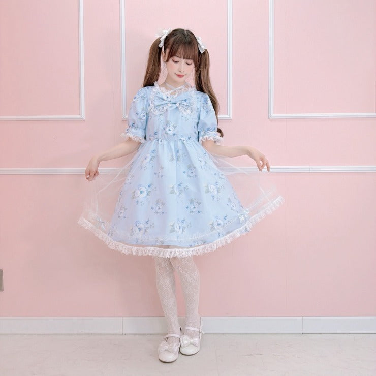 MajorettyxMayuron san FLORAL LACE TULLE SUMMER DRESS
